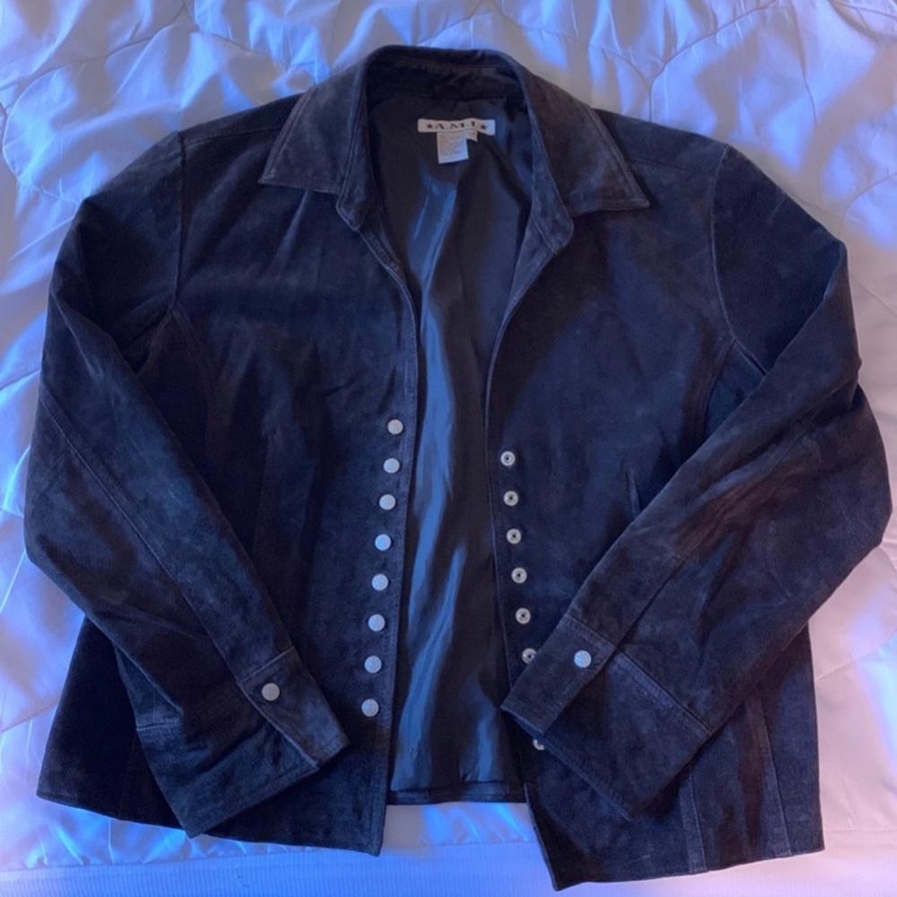 Brown leather jacket